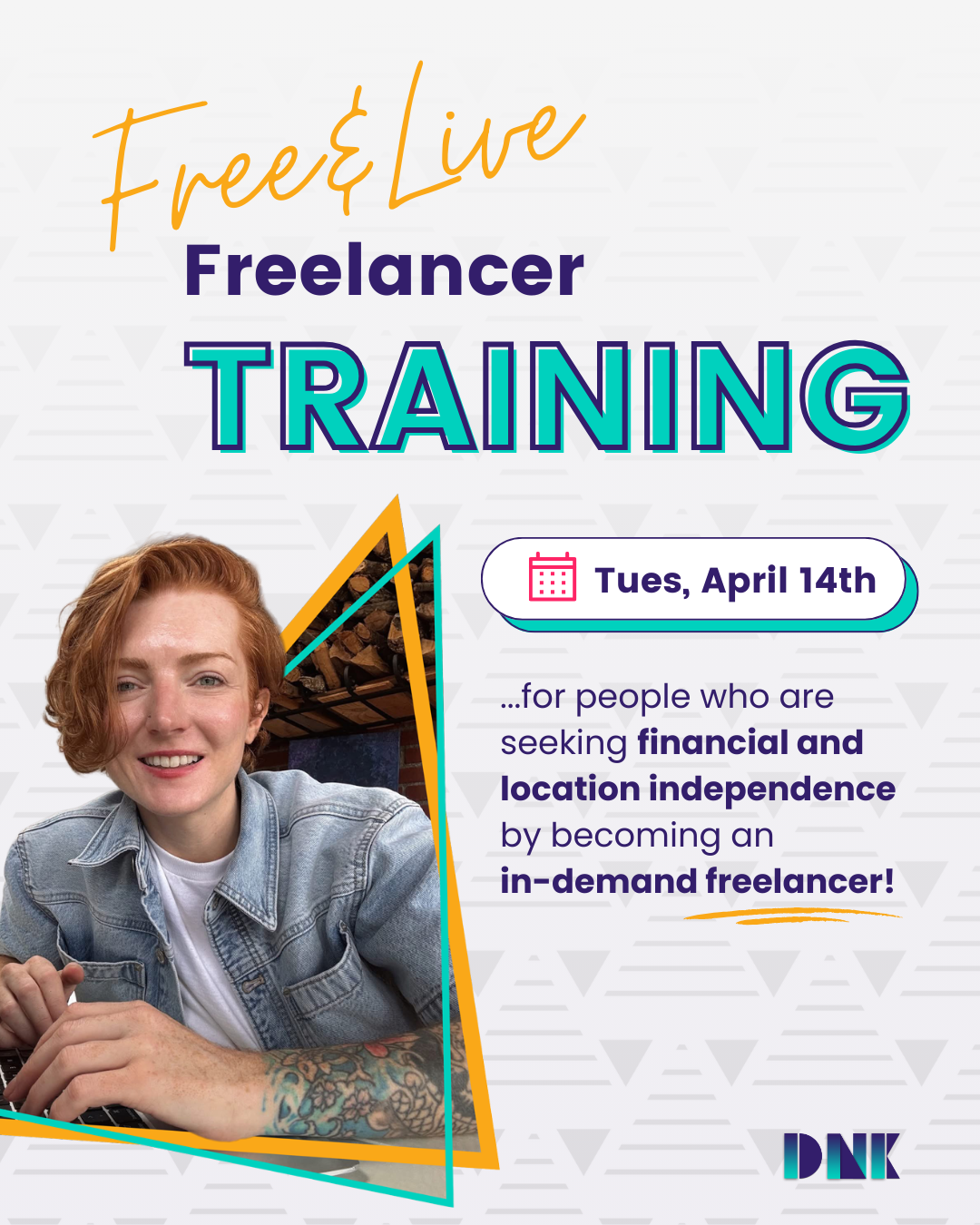 Hannah Dixon – Digital Nomad Kit, free freelancer training April 14th