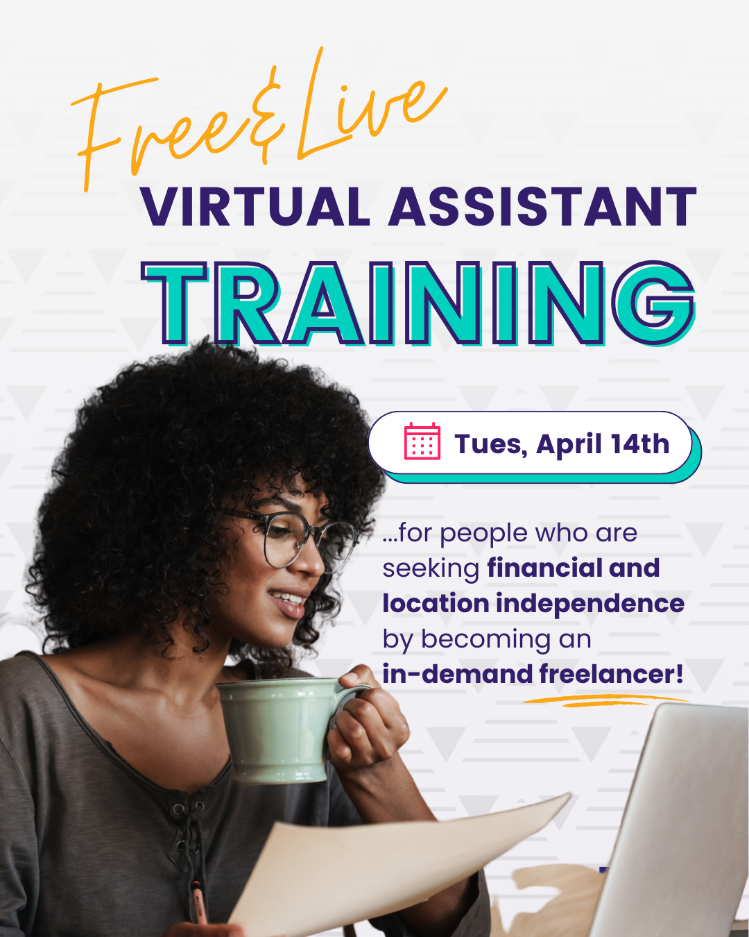 Free live virtual assistant training – April 14th 2026