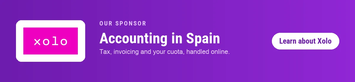 Our sponsor Xolo — accounting in Spain: tax, invoicing and your cuota, handled online